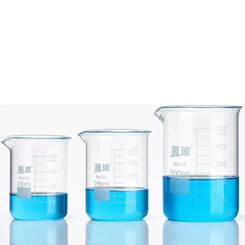 Borosilicate Beaker High Quality Lab Use Glass Beakers for Sale 50ml 100ml 200ml 250ml 500ml 1000ml Beakers Glassware