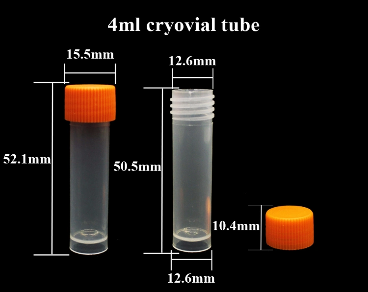 1 Ml Cryovial Tube Lab Disposable Cryotube Plastic Freezing Tube