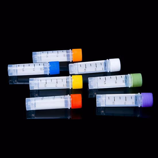 실험실 소모품, 시험관, PP, 1.5ml, 스크류 캡 Cryotube, P Cryotube, 플라스틱 Cryotube